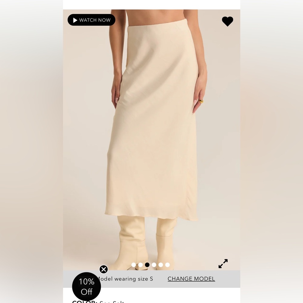 Z Supply EUROPA LUXE SHEEN MIDI SKIRT